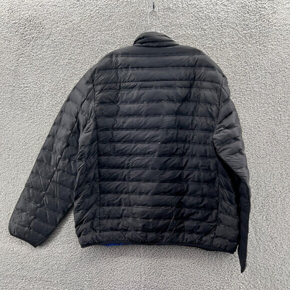 Gerry Puffer Jacket Mens XXL Lightweight Packable Hiking Down Filled Black - Picture 2 of 7